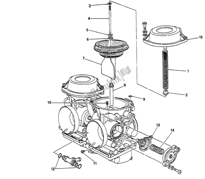 Todas as partes de Peças Sobressalentes Do Carburador do Ducati Supersport 750 SS 1995